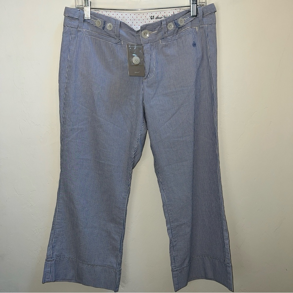 Women’s 8 Pin Strip‎ Capris Anthropology NWT